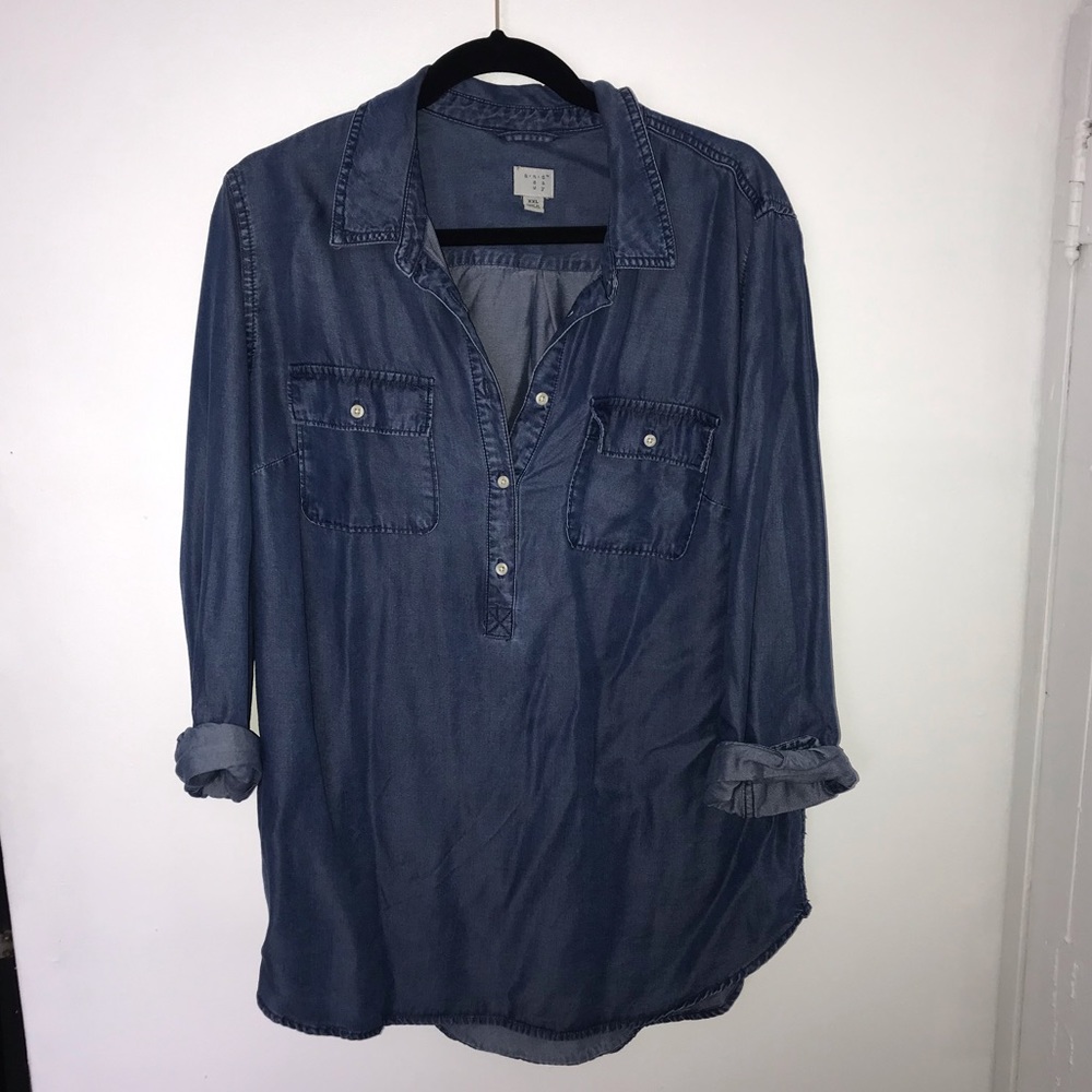 And e a wy Jean long sleeve shirt